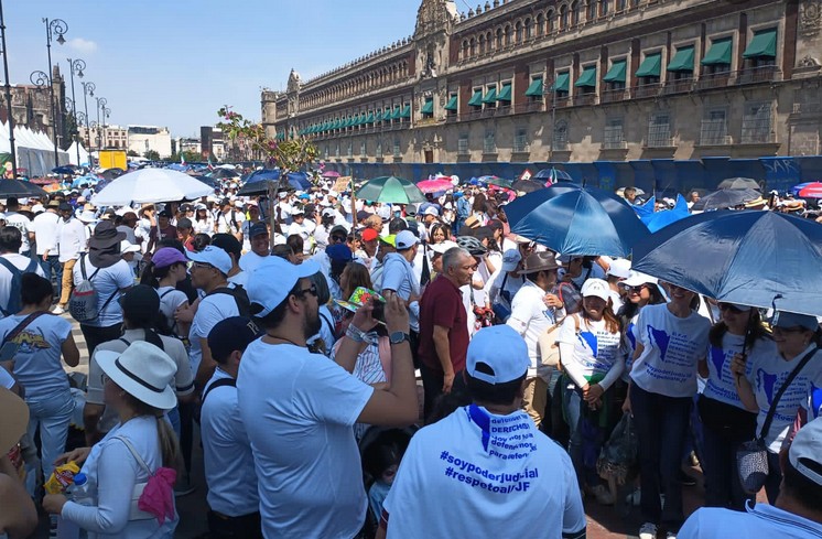 Protesta en la Ciudad de México.