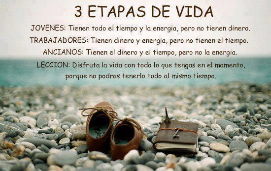 Las 3 etapas de la vida.