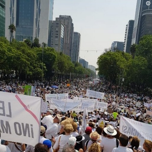 Manifestación en CDMX.