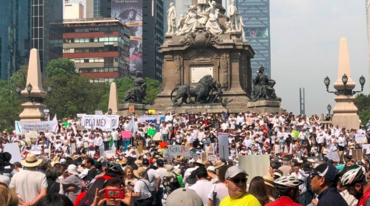 Manifestación en CDMX.