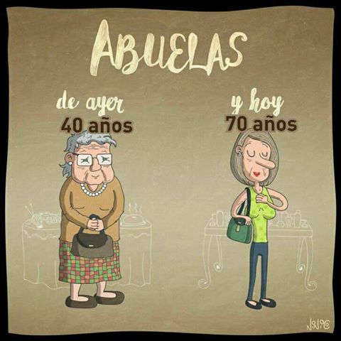 Abuelas de ayer y hoy.