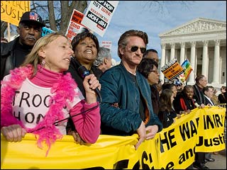 Protesta contra la guerra en Washington.