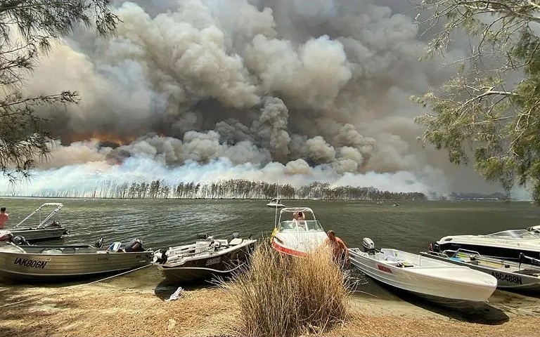 Incendios forestales en Australia.