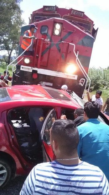 El tren arrastr al vehculo aproximadamente 150 metros.