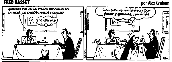 Malos modales.