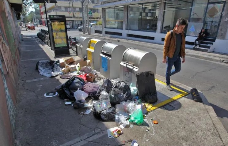 Basura en las calles tapatas.