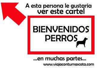 Los perros son bienvenidos.