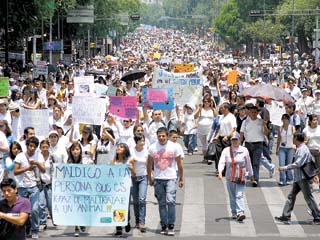 Protesta en el D.F.