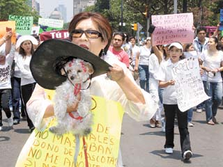 Protesta en el D.F.