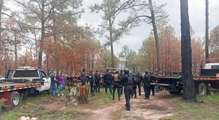 Luego de las balaceras entre miembros del crimen organizado hubo una fuerte movilización de elementos de seguridad.