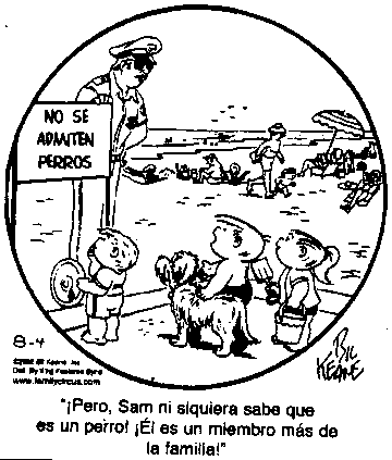 Sam ni siquiera sabe que es un perro.