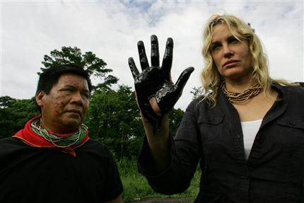 Daryl Hannah en Ecuador.