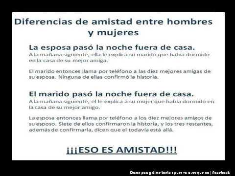 Diferencia entre mujeres y hombres.