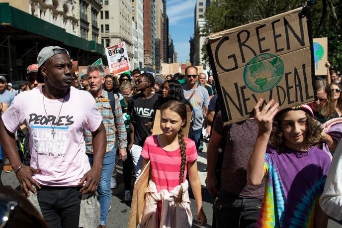 Manifestación en Nueva York.