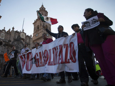 Protestas contra el gasolinazo.