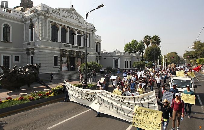Protestas contra el gasolinazo.