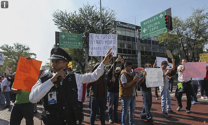 Protestas contra el gasolinazo.