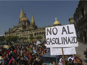 Protestas contra el gasolinazo.