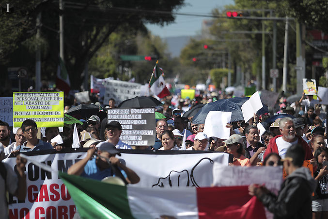 Protesta en Guadalajara.