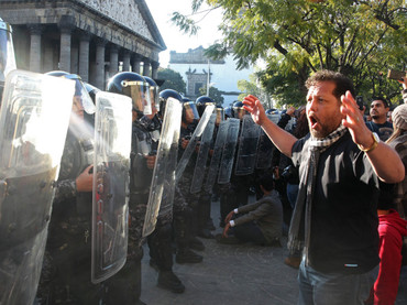 Protesta en Guadalajara.