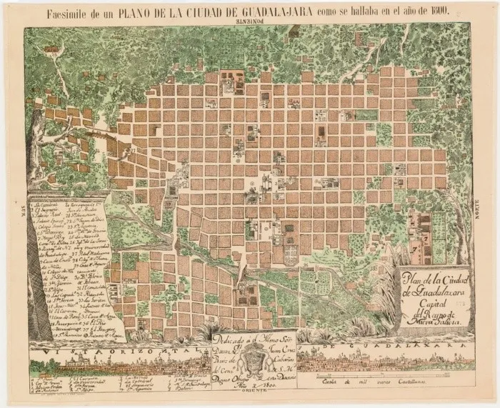 Guadalajara en 1800.