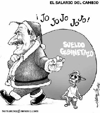 Sueldo del gabinetazo.