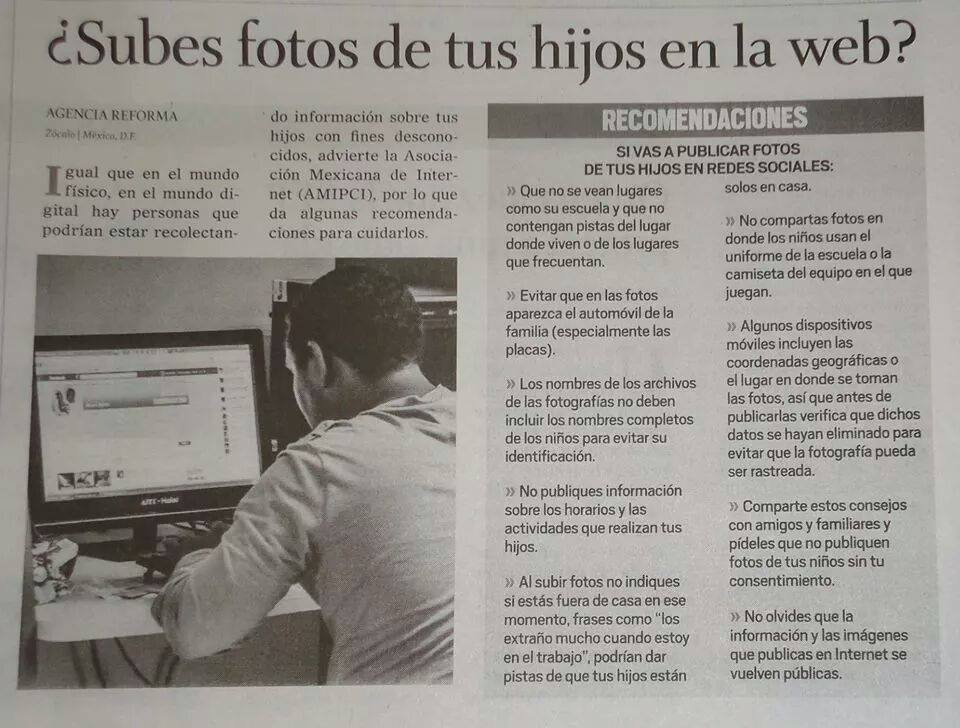 Subes fotos de tus hijos a la web?