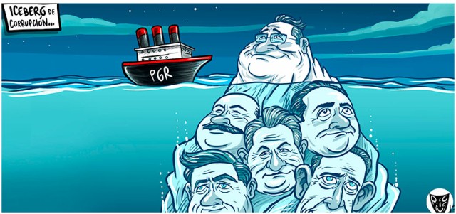 Iceberg de corrupción.