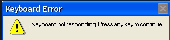 Keyboard error