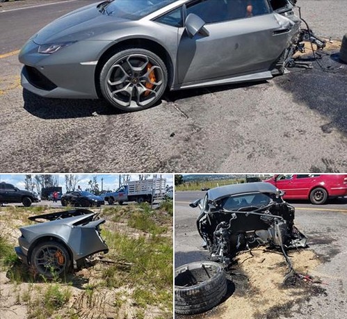 Lamborghini en la Autopista Toluca-Atlacomulco 31/ago/19.