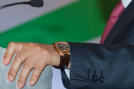 El reloj de César Camacho Quiroz.