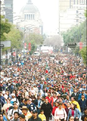 Manifestacin del CNTE.
