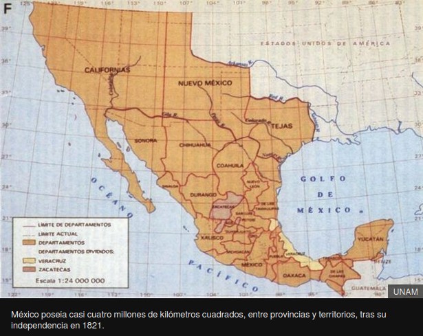 México en 1821.