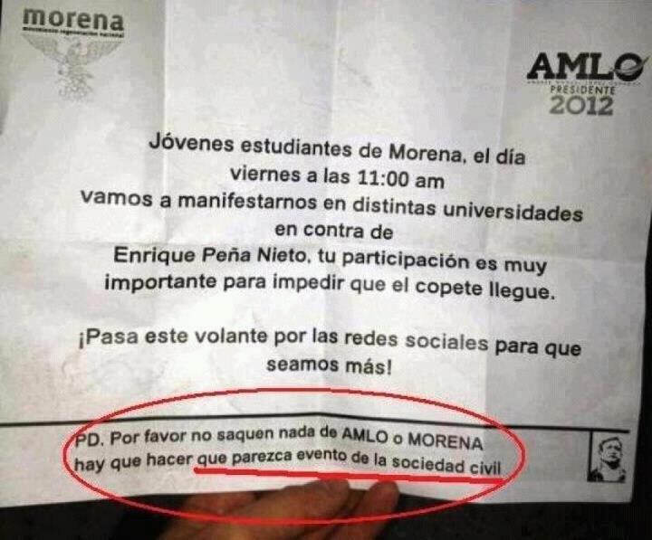 Aviso de AMLO.