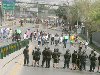 Protestas de los tapados.