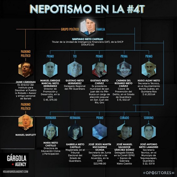 Nepotismo de Santiago Nieto Castillo.