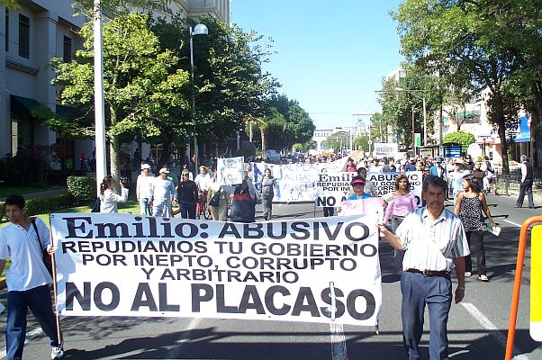 Manifestacin contra el Placazo.