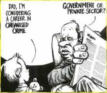 A career in organised crime.