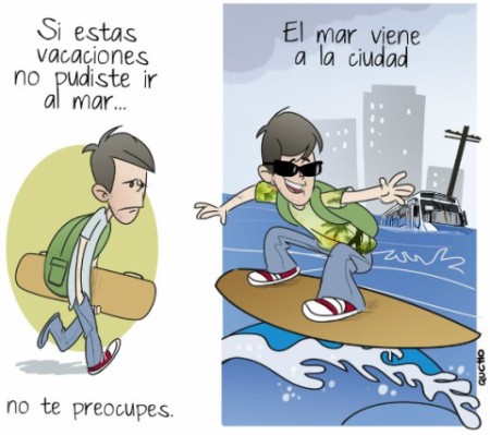 El mar viene a la ciudad.