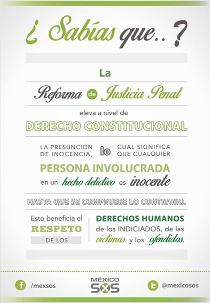 Reforma de la Justicia Penal.