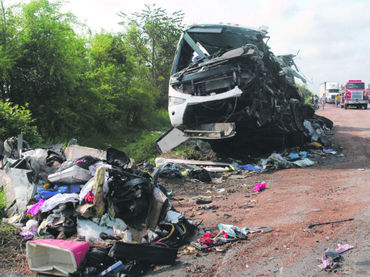 As qued el autobs en Veracruz.