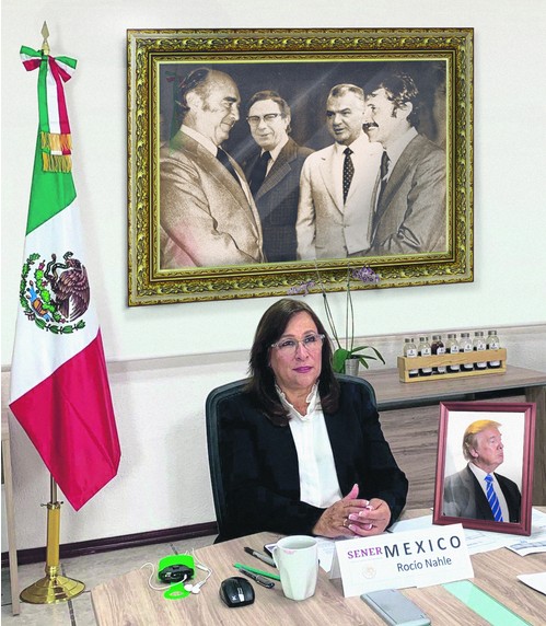 Roco Nahle, secretaria de Energa. Fotoarte de Esmeralda Ordaz.