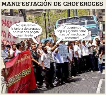 Manifestacin de choferoces.