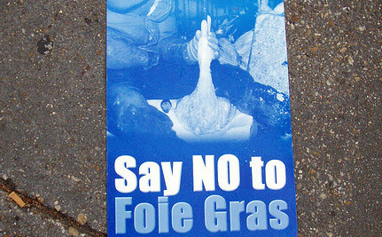 Say no to foie gras.