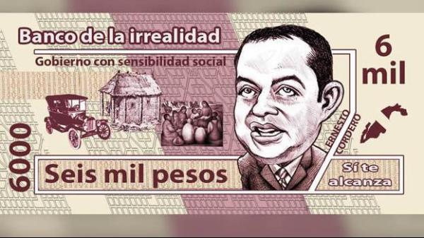 Nuevo billete de 6,000 pesos.