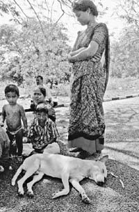 Selvakumar y su familia.