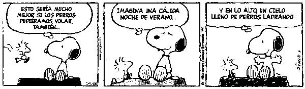 Un cielo lleno de perros.