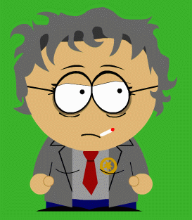 El mini me del webmaster en su aplaudida aparicin en la serie South Park.