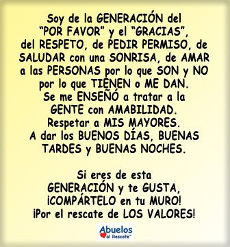 Soy de la generación...