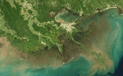 Derrame en la costa de Louisiana.